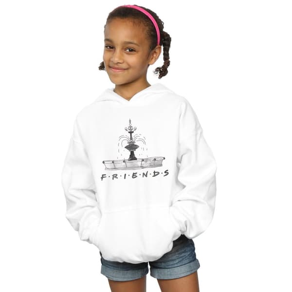 Friends Girls Fountain Sketch Hoodie