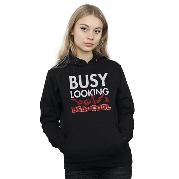 Marvel Kvinnor/Ladies Deadpool Busy Looking Deadcool Hoodie
