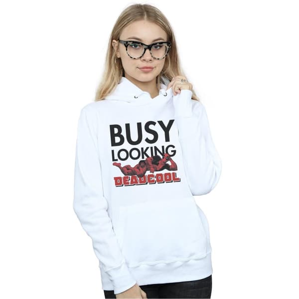 Marvel Kvinnor/Ladies Deadpool Busy Looking Deadcool Hoodie