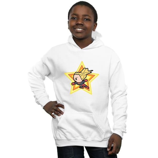 Marvel Boys Kawaii Captain Marvel Hoodie
