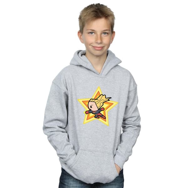 Marvel Boys Kawaii Captain Marvel Hoodie