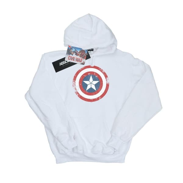 Marvel Kapten Amerika - inbördeskriget - dam/huvtröja med sköld