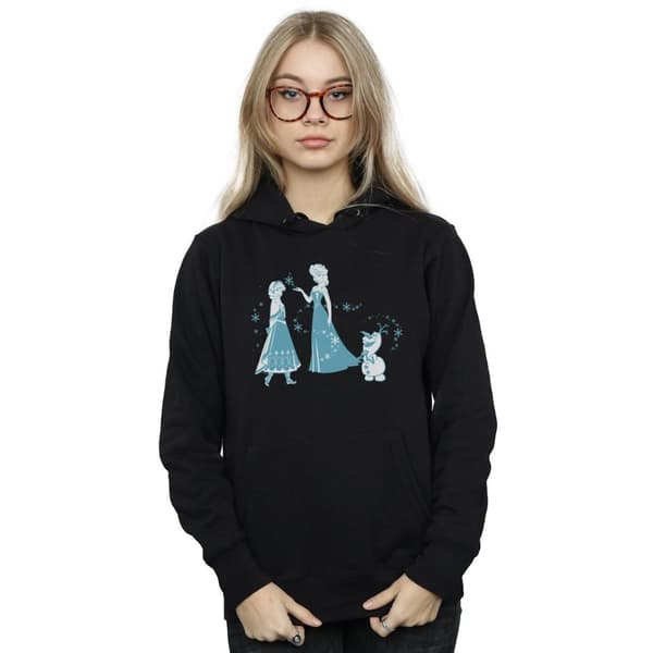 Disney Womens/Ladies Frozen Magic Snowflakes Hoodie