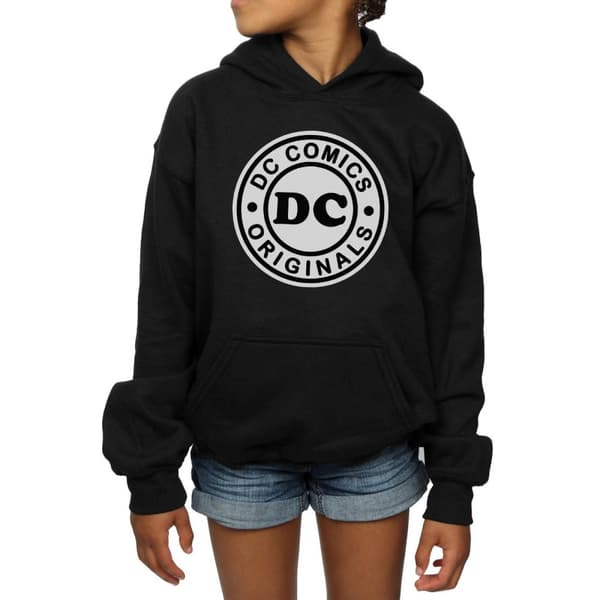 DC Comics DC Originals huvtröja med logotyp för flickor