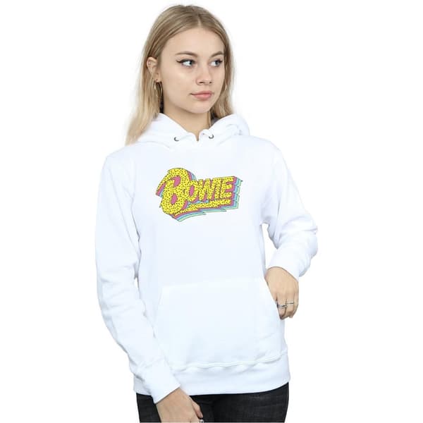 David Bowie Womens/Ladies Moonlight 90s Logo Hoodie