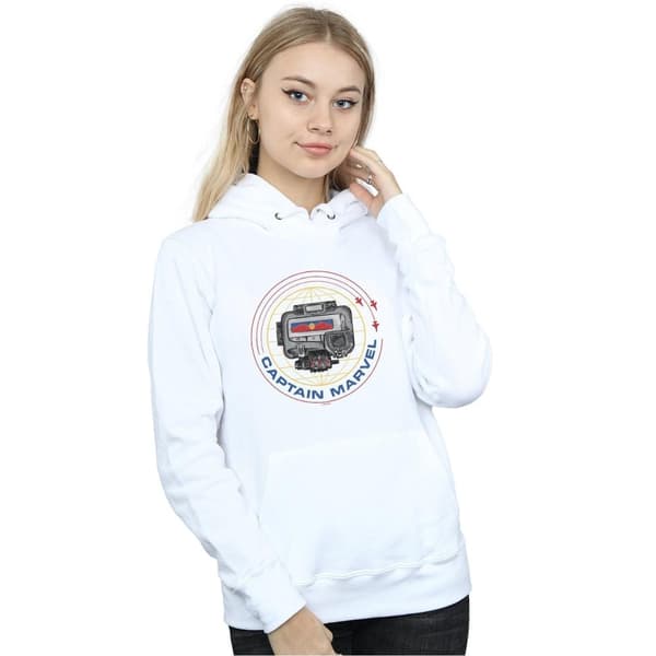 Marvel Womens/Ladies Captain Marvel Pager Hoodie