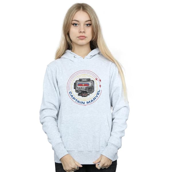 Marvel Womens/Ladies Captain Marvel Pager Hoodie