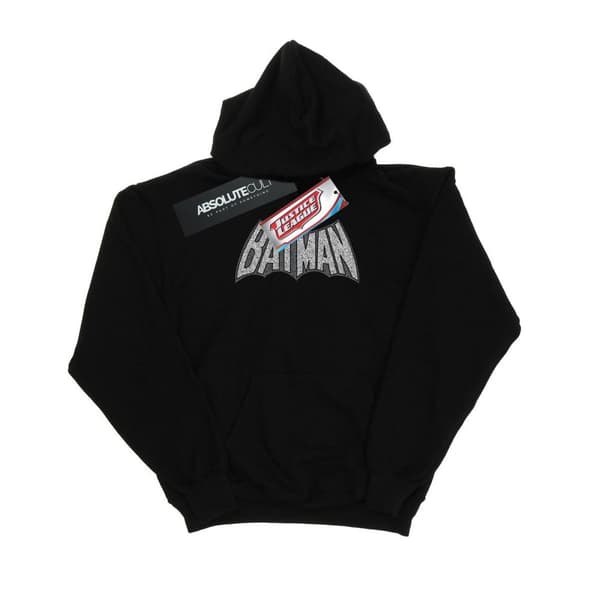 DC Comics Girls Batman Retro Crackle Logo Hoodie