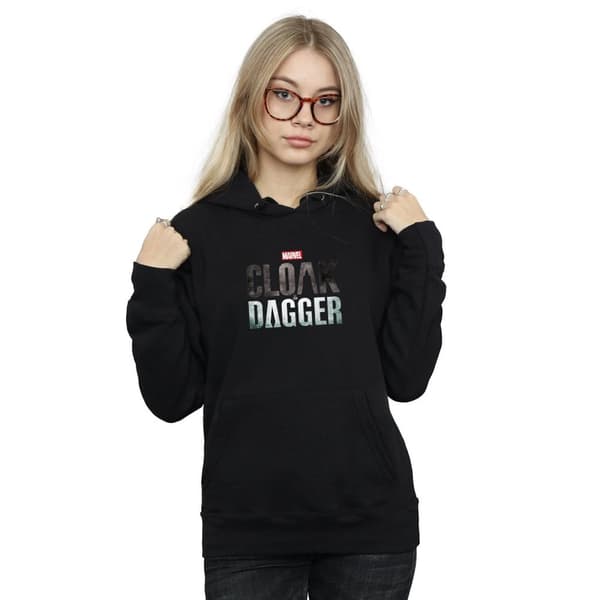 Marvel Womens/Ladies Cloak And Dagger Logo Hoodie