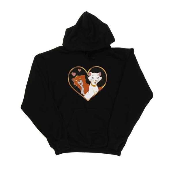 Disney Womens/Ladies The Aristocats Heart Hoodie