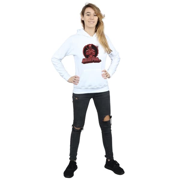 Marvel Womens/Ladies Deadpool Crossed Arms Logo Hoodie