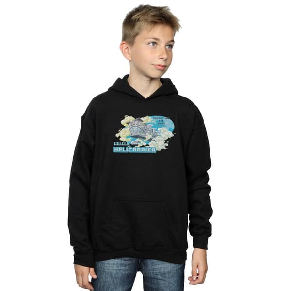 Marvel Boys S.H.I.E.L.D. Hellicarrier Protecting The Skies Hoodie