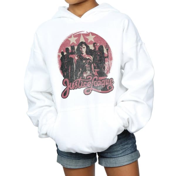 DC Comics Girls Justice League Movie Group Pose Hoodie