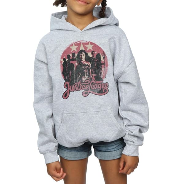 DC Comics Girls Justice League Movie Group Pose Hoodie