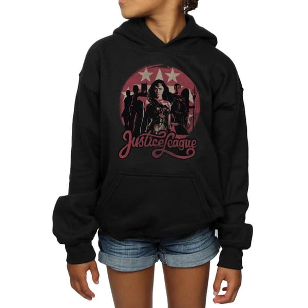 DC Comics Girls Justice League Movie Group Pose Hoodie