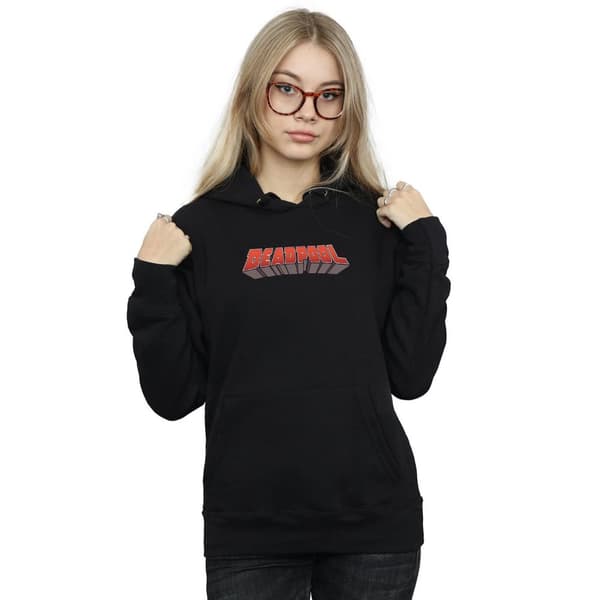 Marvel Womens/Ladies Deadpool Text Logo Hoodie