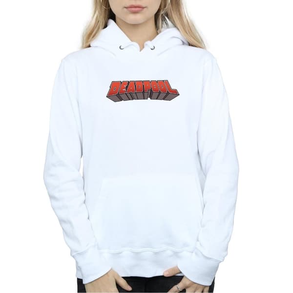 Marvel Womens/Ladies Deadpool Text Logo Hoodie