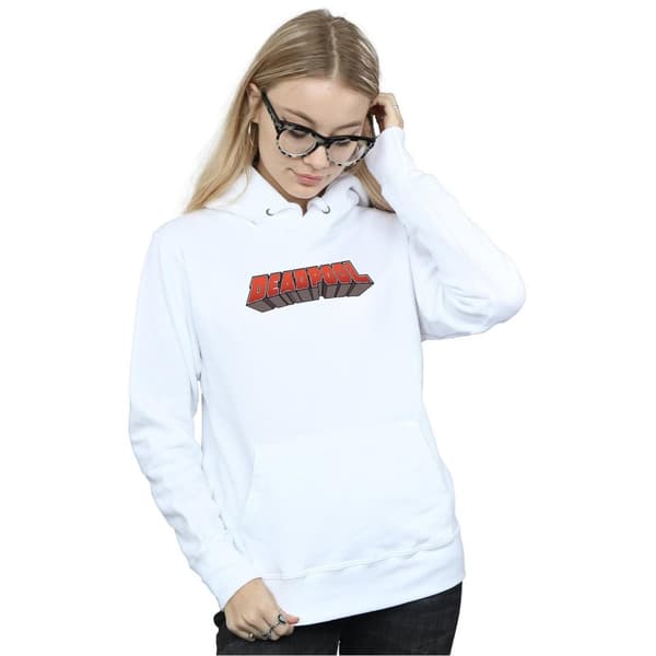 Marvel Womens/Ladies Deadpool Text Logo Hoodie