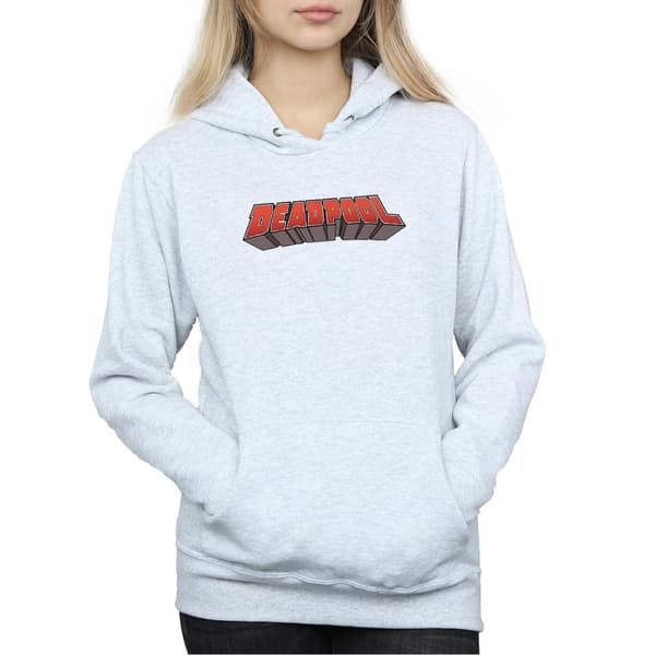 Marvel Womens/Ladies Deadpool Text Logo Hoodie