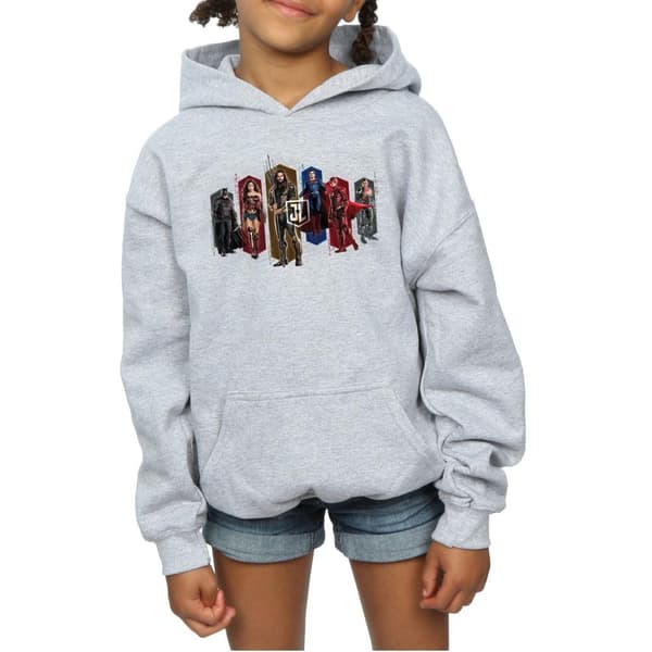 DC Comics Justice League Movie Team Hexagons-hoodie för tjejer