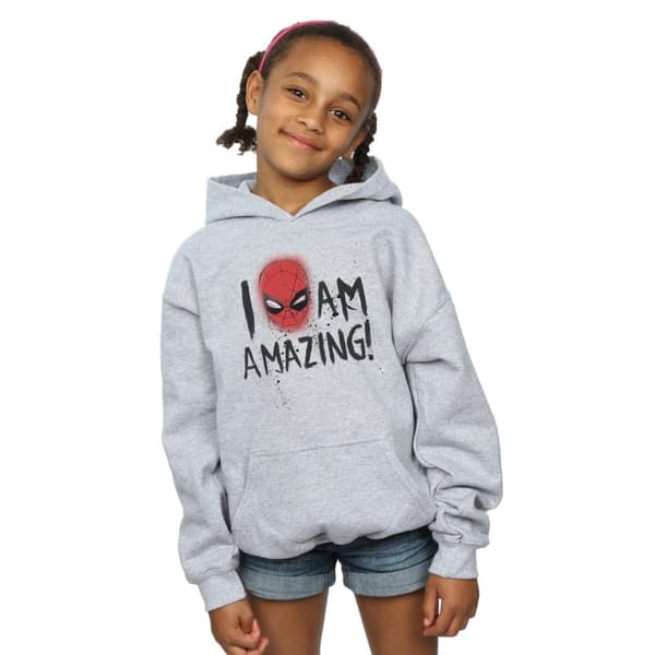 Marvel Girls Spider-Man I Am Amazing Hoodie