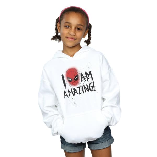 Marvel Girls Spider-Man I Am Amazing Hoodie