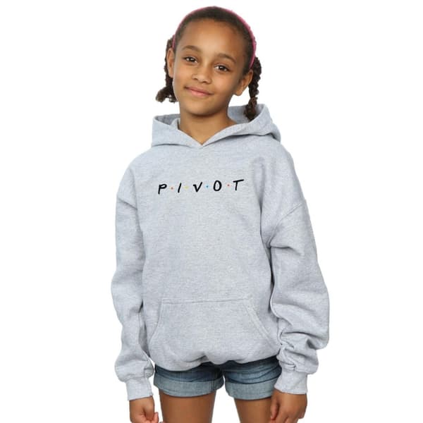 Friends Pivot Logo-huvtröja för flickor