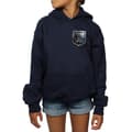 Miniatyrbilde 3 av 5: DC Comics Girls Justice League Movie Shield Faux Pocket Hoodie