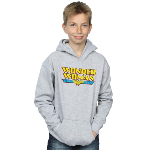 DC Comics Pojkar Wonder Woman Text Logo Hoodie