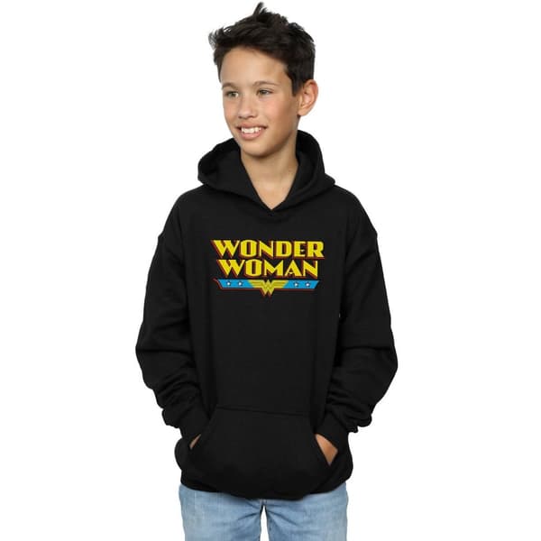 DC Comics Pojkar Wonder Woman Text Logo Hoodie