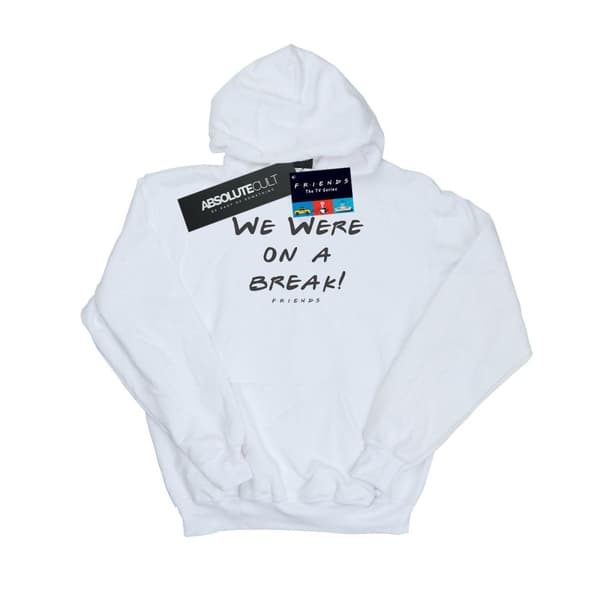 Friends Womens/Ladies We Were On A Break Text Hoodie