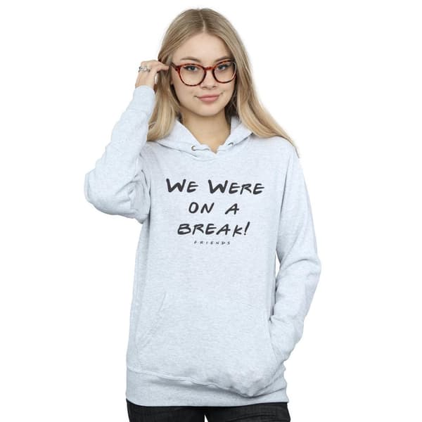 Friends Kvinnor/Damer We Were On A Break Text Hoodie