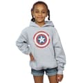 Miniatyrbillede 2 af 3: Marvel Girls Captain America Civil War Distressed Shield Hoodie