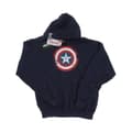 Miniatyrbillede 1 af 3: Marvel Girls Captain America Civil War Distressed Shield Hoodie