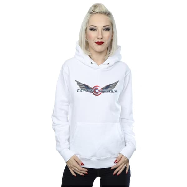 Marvel Womens/Ladies Falcon And The Winter Soldier Captain America Logo Hoodie