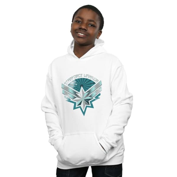 Marvel Boys Captain Marvel Starforce Warrior Hoodie
