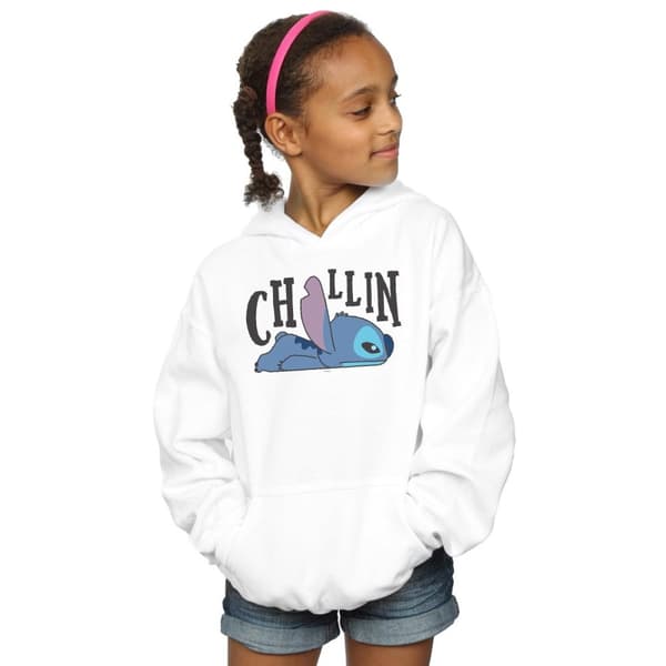 Disney Lilo And Stitch Chillin-hoodie för flickor