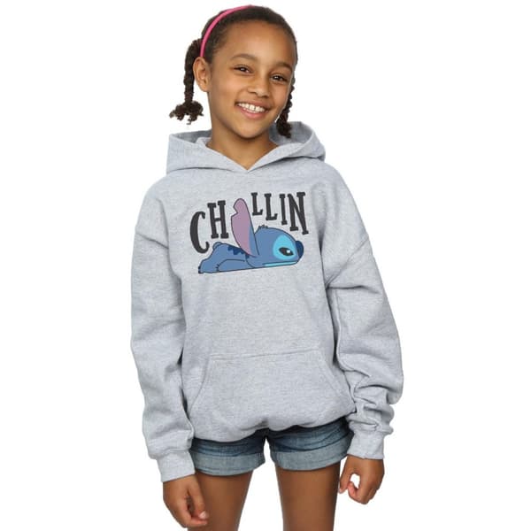 Disney Lilo And Stitch Chillin-hoodie för flickor