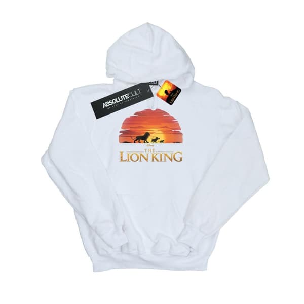 Disney Kvinnor/Ladies The Lion King Movie Sunset Logo Hoodie