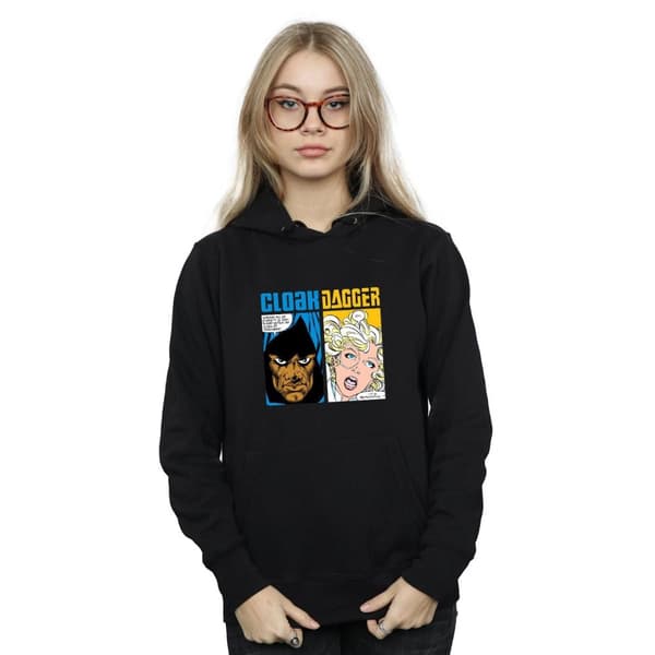 Marvel Womens/Ladies Cloak And Dagger Comic Panels Hoodie