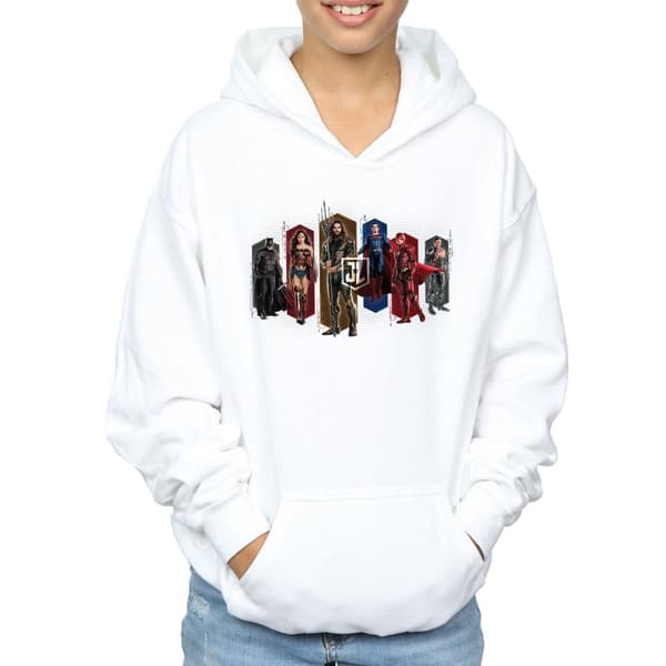 DC Comics Boys Justice League Movie Team Hexagons Hoodie