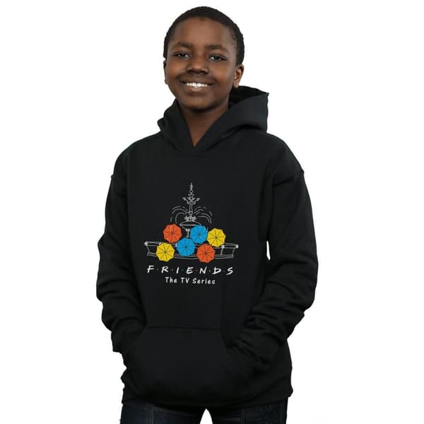 Friends Boys Fountain And Umbrellas Hoodie