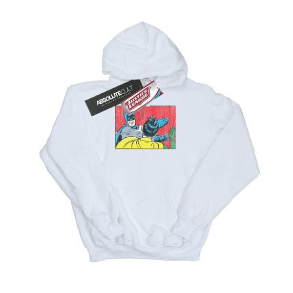 DC Comics Boys Batman Robin Slap Hoodie White 5-6 Years