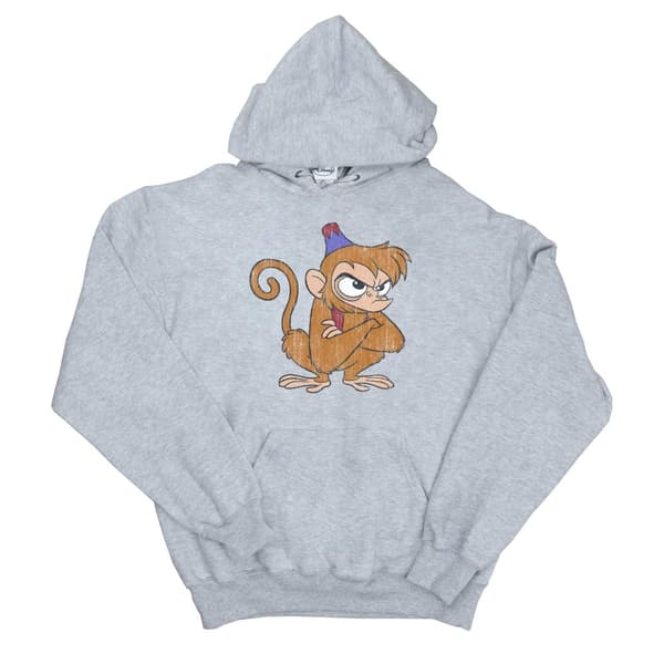 Disney Kvinnor/Ladies Aladdin Classic Angry Abu Hoodie Sports Grey M