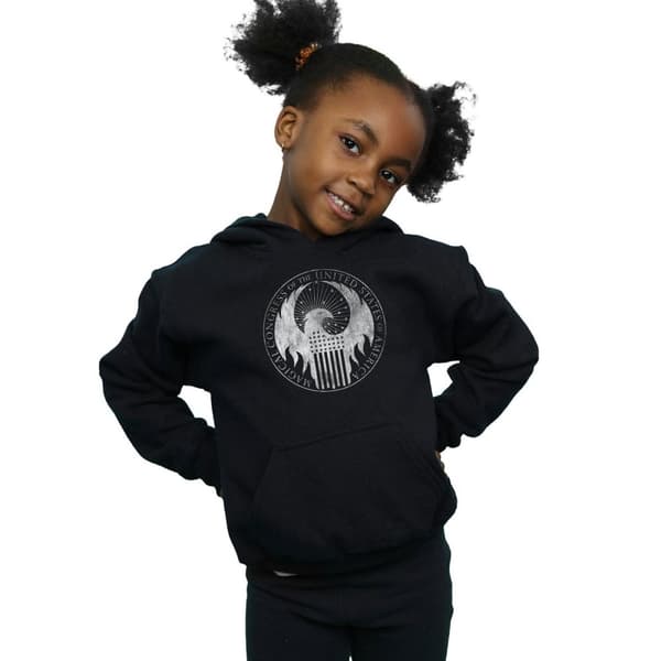 Fantastic Beasts Girls Distressed Magical Congress Hoodie