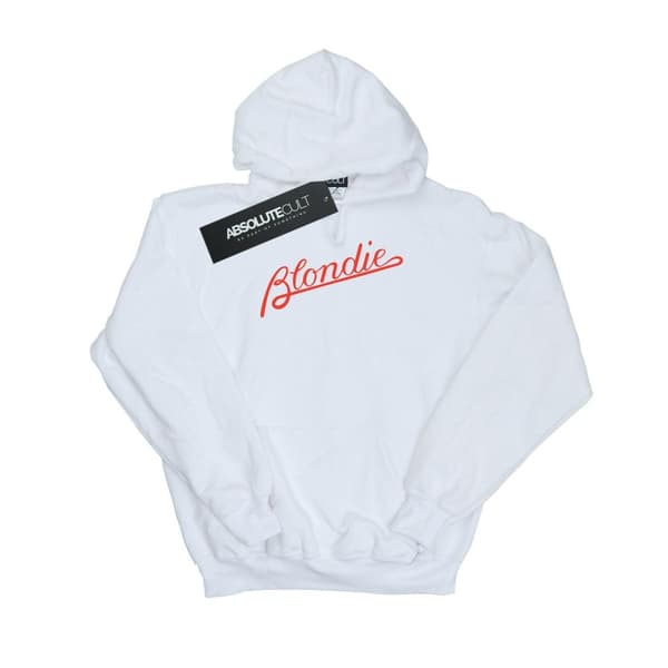 Blondie Linjer med logotyp - huvtröja, dam/dam White L