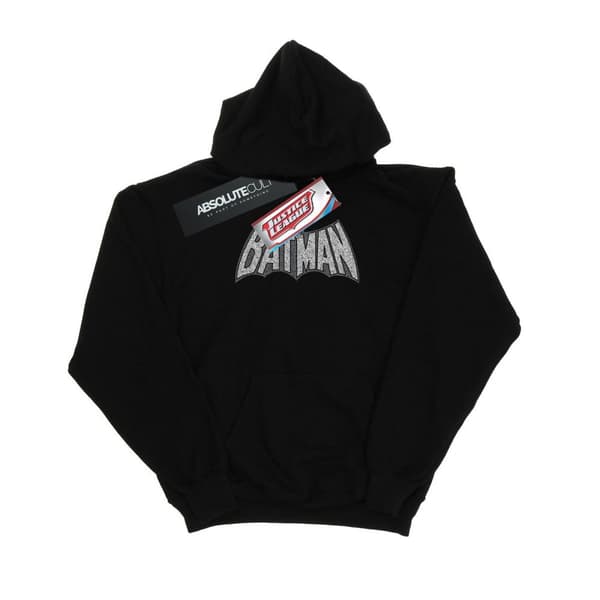 DC Comics Womens/Ladies Batman Retro Crackle Logo Hoodie