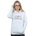 Pikkukuva 2 / 5: DC Comics Womens/Ladies Batman Retro Crackle Logo Hoodie