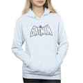 Pikkukuva 3 / 5: DC Comics Womens/Ladies Batman Retro Crackle Logo Hoodie
