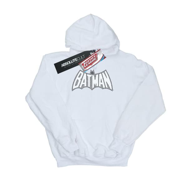 DC Comics Womens/Ladies Batman Retro Crackle Logo Hoodie